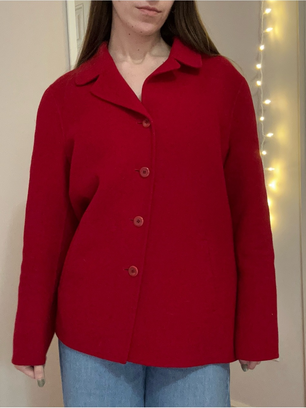 Vintage Talbots Red Wool Jacket
